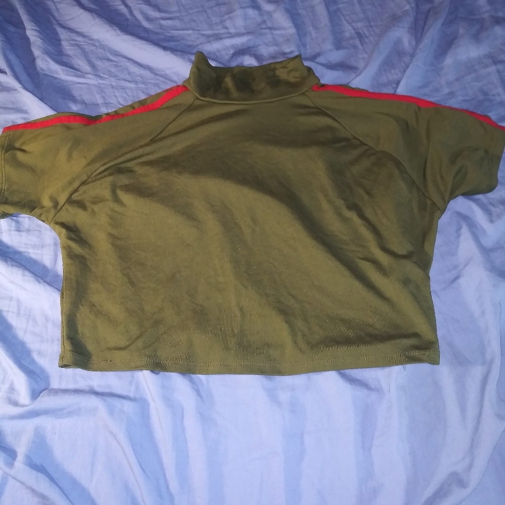 Green Crop Top